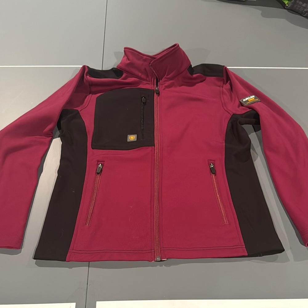 Womens Maroon and Black Jacket